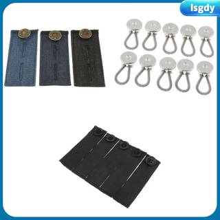 Metal Jeans Extenders Buttons Trousers Extended Belt Sewing Clothes Accessories - Blue, 7x3.5cm