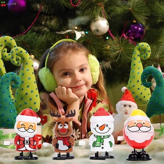 LAYOR Gift Christmas Wind Up Toys Christmas Stocking Stuffers Santa Claus Assorted for Kids Boys Girls Penguin Clockwork Bounce Toy Snowman Party Supplies Reindeer