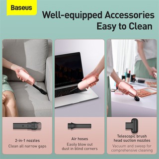 Baseus C1 Portable Handheld Vacuum Cleaner Mini Wireless Dust Catcher Strong Suction Robot Auto Desktop Cleaners for Home Car (5)