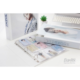 Bantex Photocard Binder Album A4 3 Ring with Sleeve Pocket