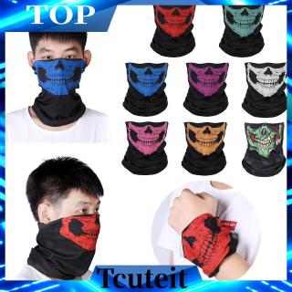 Bicycle Cycling Ski Skull Half Face Mask Ghost Scarf Multi Use Neck Warmer TT