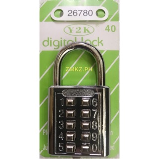 Digital pad lock 40mm Security password lock