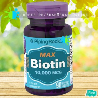 MAX BIOTIN 10000 mcg 90 Tablet Capsule Vitamin B-7 Healthy Hair Care