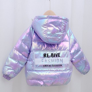 New colorful children's down jacket winter hooded outerwear boys and girls jackets baby autumn and w