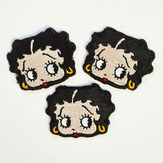 Patch betty boop, Character patch, Embroidery betty boop