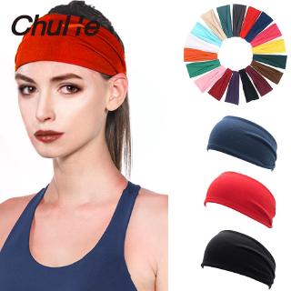 CHUHE Korean unisex Sports Yoga Stretch Headband Women Elastic Band Hair Rope pure-cotton extra-wide more comfortable