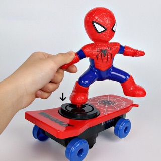 Electric Toy Spider-Man Paw patrol Robot skateboard Light (6)