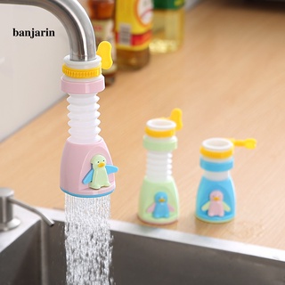 Ke Foldable Water Filter Decorative PP Rotatable Cute Penguin Water Saver for Home