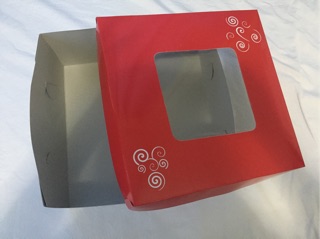 9x9x2” Cake Box with Acetate Window 10pcs (2)