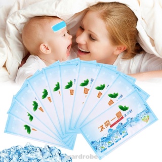 10pcs/pack Physical Forehead First Aid Home Hospital Fever Relief Toothache Cooling Patch
