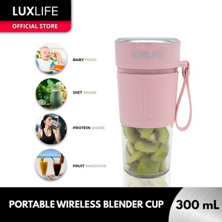 LUXLIFE Portable Juicer Blender USB Rechargeable Personal Fruit Juicer for Diet or Protein Shakes, B