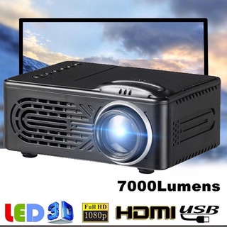 ❤Promotion❤7000Lumen 814 3D 1080P Full HD Projector LED Multimedia Home Theater AV USB