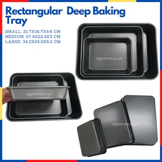 Rectangular Baking Tray Baking Pan Non-stick Carbon Steel Deep Dish Kitchen Bakeware mold