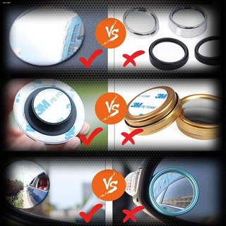 carback support♚☽□Car Motorcycle Blind Spot Mirror Waterproof 360 Rotatable 3M Adhesive for SUV Car (4)