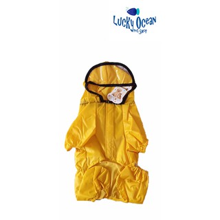 Waterproof Dog Raincoat with Transparent Hood (1)