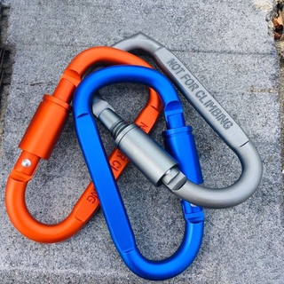 Outdoor Aluminum Alloy Carabiner D Type Safety Buckle