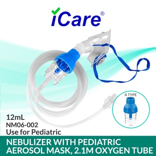 iCare®NM06-002 (12mL) Nebulizer Kit with Pediatric Aerosol Mask, 2.1m Oxygen Tube