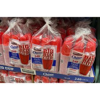 Kirkland Chinet RED CUP PARTY CUP BIG RED BIG CUP / Member’s Mark heavy Duty Beer Pong Party Cups