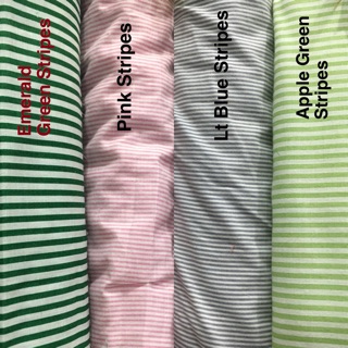 Assorted Stripes Office Uniform Dress Cotton Fabric 45” width
