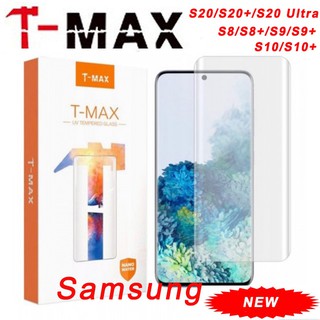 TMax Samsung Galaxy S20 Ultra S21 S10 S8 S9 Plus Note 10 8 9 Plus T-Max UV Full Glue Cover Tempered Glass (1)