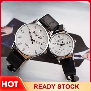 ❤ Waterproof Leather Sport Couple Analog Quartz Watch Gifts