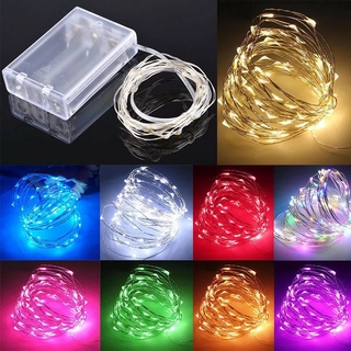 New 1M/2M/3M/5M Photo Clip Copper Wire LED String Lights Holiday Lighting Fairy Garland for Christmas Tree Wedding Party Decoration