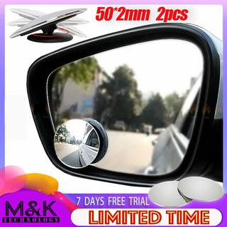 car▪♚Car Motorcycle Blind Spot Mirror Waterproof 360 Rotatable 3M Adhesive for SUV Truck Van Parking
