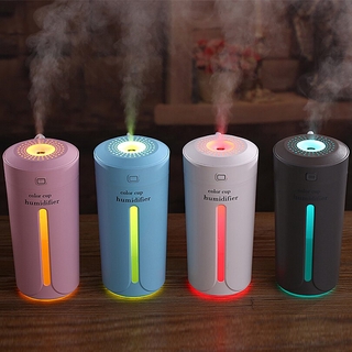 Air humidifier eliminate static electricity clean air Care for skin Nano spray technology Mute design lights car office 7 color