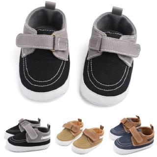 Toddler Kids Baby Girls Boys Cute Canvas First Walk Hook&Loop Casual Shoes