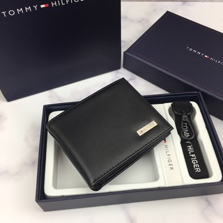 Long wallet business men's walle Tommy Hilfiger Short wallet business men's wallet with keychain (3)