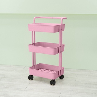 E. Shelf Storage Rack Organizer Trolley Cart with Wheels and Handle (7)