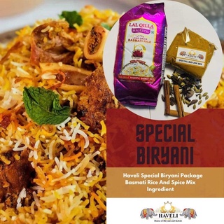 Haveli Special Biryani Package Basmati Rice And Spice Mix Ingredient