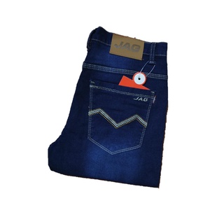 Pants 9833# Navy Blue Basic Pants for Men Jeans Skinny Stretchable