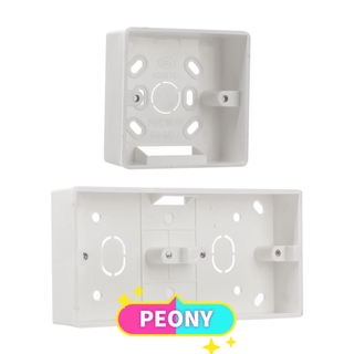 PEONY Plastic Wall Switch Box Fireproof 86 Type Mounting Box New External Wall Plate Stable Wall Socket Cassette