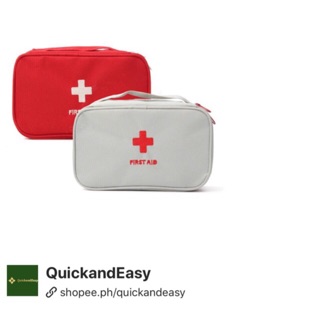 First Aid Pouch Emergency Pouch Big Red&Gray
