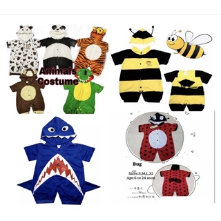 H&T Baby Animals Romper overall costume