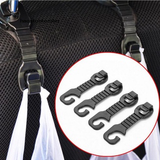 [haostontombn] 2pc Solid Car Back Seat Headrest Hanger Holder Hooks For Bag Purse Cloth Grocer [haostontombn]