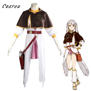 Anime Black Clover Cosplay Costumes Girls Halloween Outfit Noell Silva Cos Cloak Coat Dress Uniforms Wig Full Suits Womens