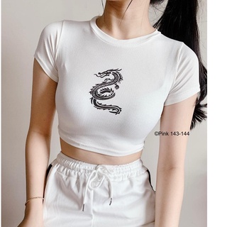 Dragon Knitted Top Crop Top