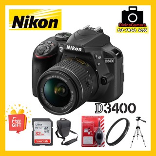 qTNq Nikon D3400 18-55mm f/3.5-5.6 Kit DSLR Camera