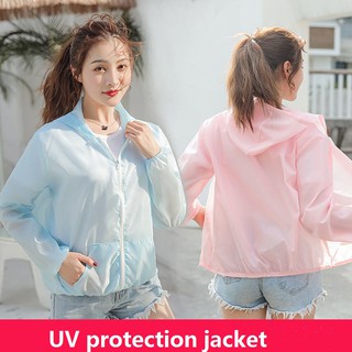 Sunscreen women's new summer ultra thin, breathable and quick drying Korean short coat, outdoor UV