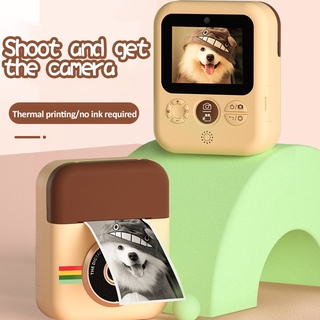 Children Camera Instant Print Camera For Kids 1080P HD Digital Camera With 3 Rolls Thermal Paper