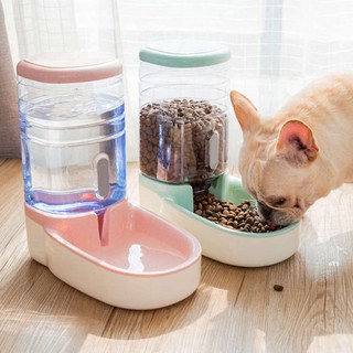 3.8L Pet Automatic Water Dog Drinking Feeder Cat Plate Bowl Pet Cat Dog Auto Drinker & Feeder