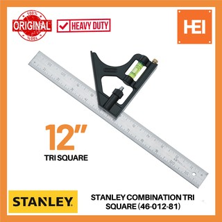 STANLEY COMBINATION TRI SQUARE 12"(46-012-81)