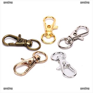 【gonjing】10pc Swivel Clips Snap Lobster Clasp Hook Key Ring Hooks DIY Jewelry Findings (1)