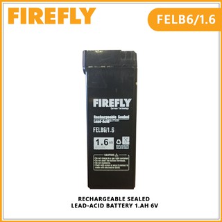 FIREFLY FELB6/1.6 Rechargeable Lead Acid Battery 1.6Ah 6V