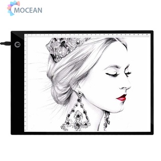 mocean A4 Digital Graphics Tablet LED Drawing Board Light Box Tracing Copy Pad