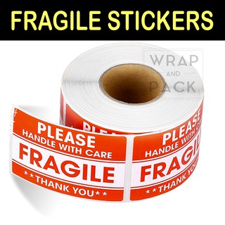 Fragile 2 x 3 Inches Sticker Roll | Fragile Stickers | Fragile Label