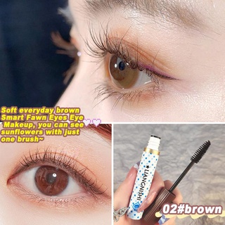 Lengthening Curling Mascara Waterproof Lasting Eyelashes Makeup Black Brown Mascara Eyes Makeup