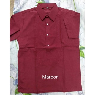 Maroon Polo barong Hugo Boss Cloth